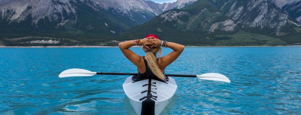taking a break on the boat to look at the mountains