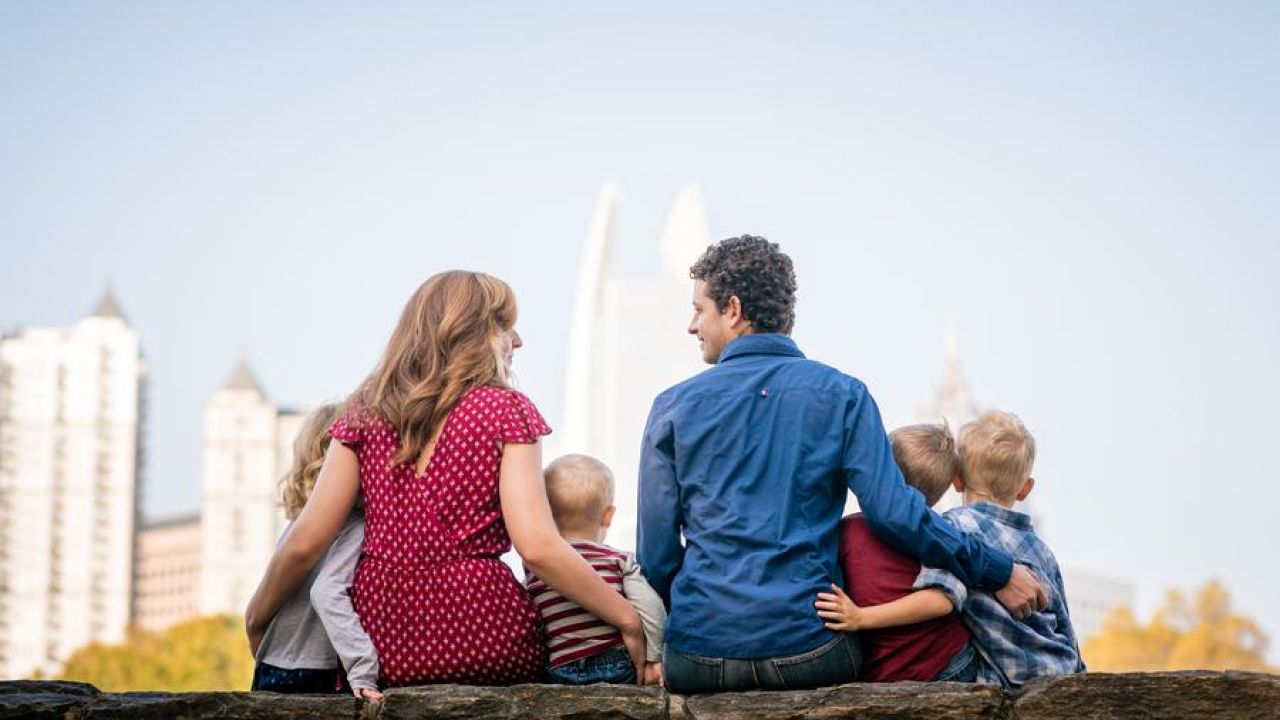 Montoya Family In Downtown Atlanta