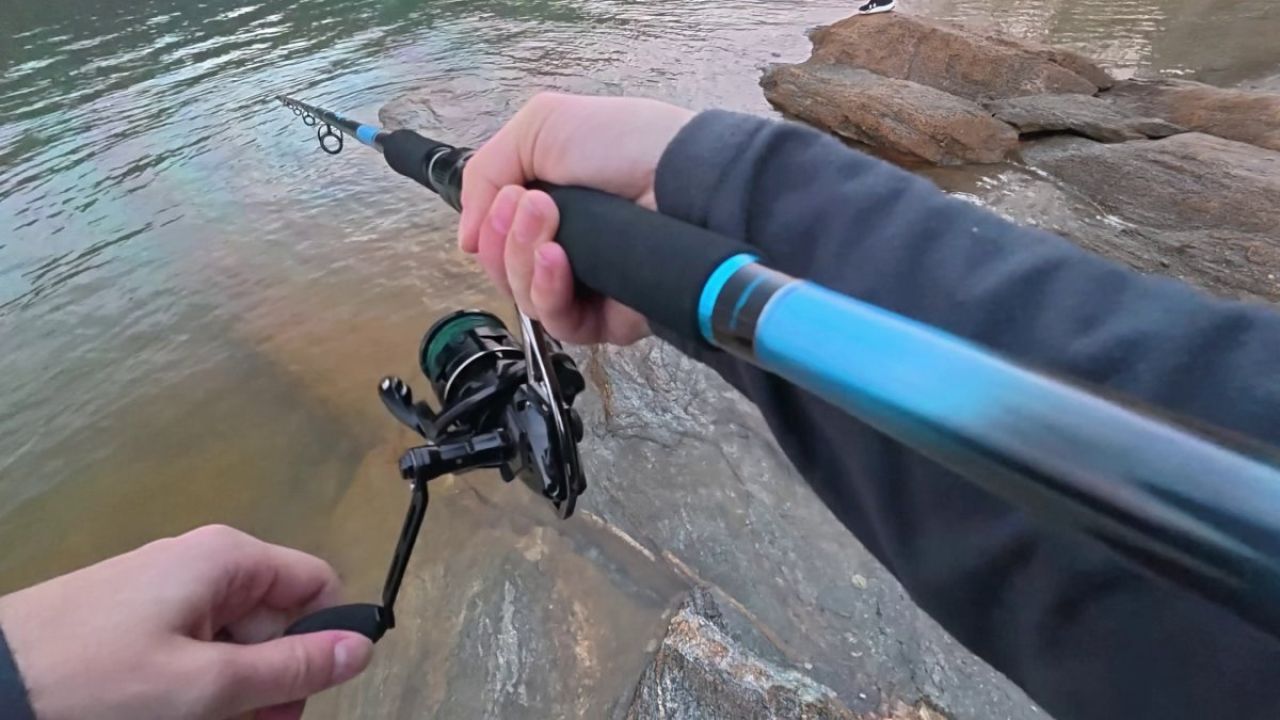 fishing pole, lake lanier