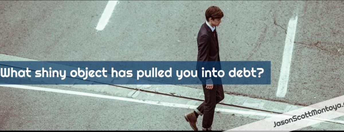 man walking across street, debt question