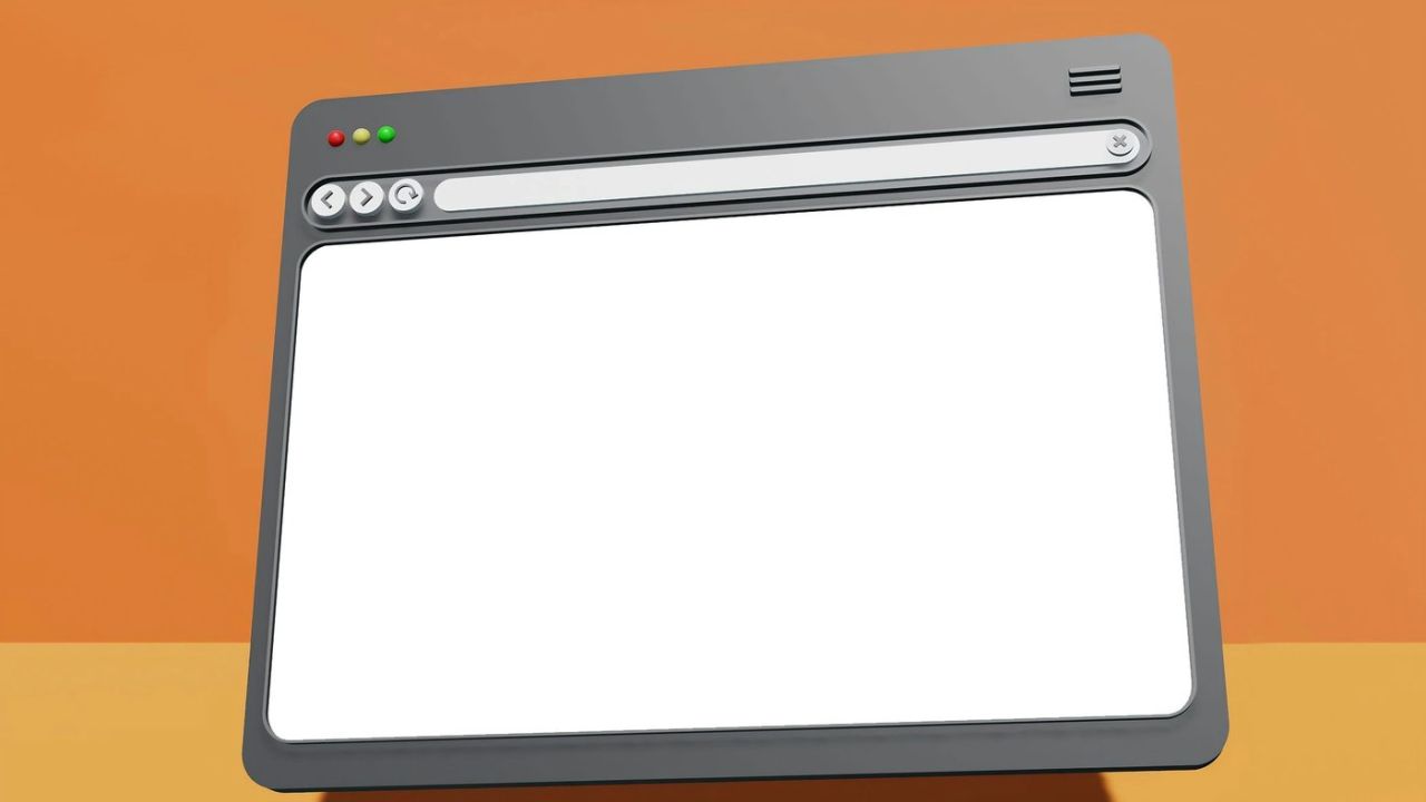 graphic, blank webpage