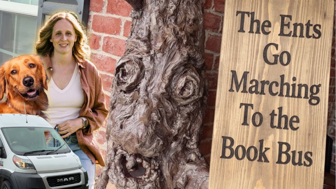 the ends go marching to the book bus