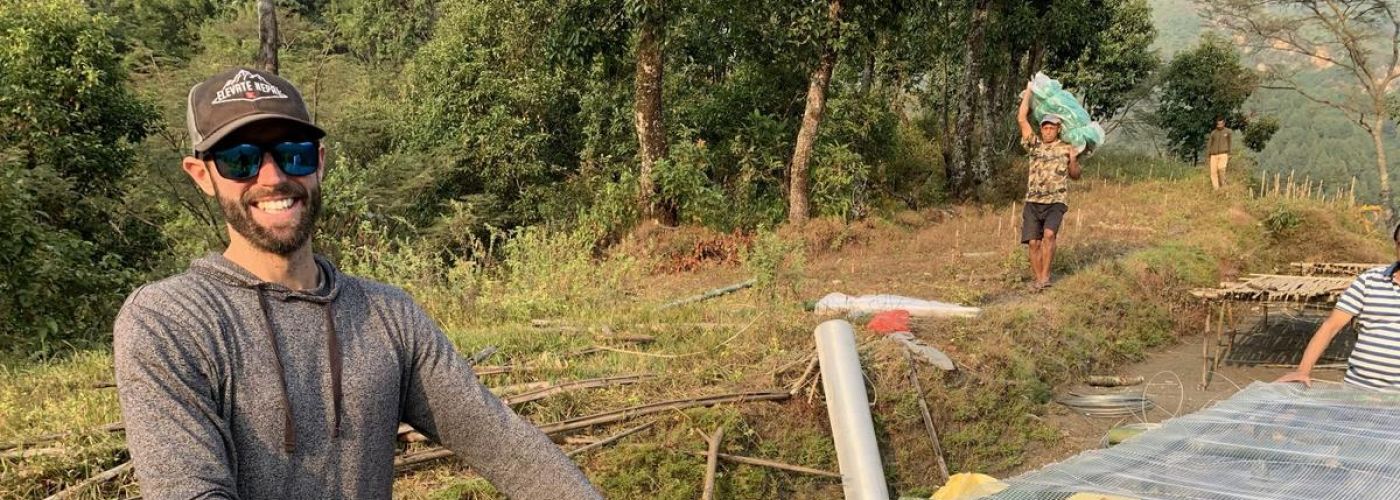 dan maurer, smiling, outdoors, helpingin Nepal