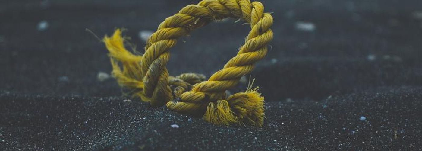 Rope Anchored to sand