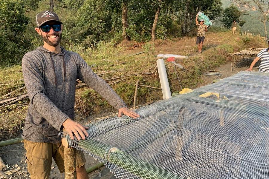 dan maurer, smiling, outdoors, helpingin Nepal