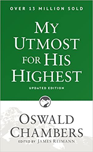 Book Cover, Utmost for His Highest