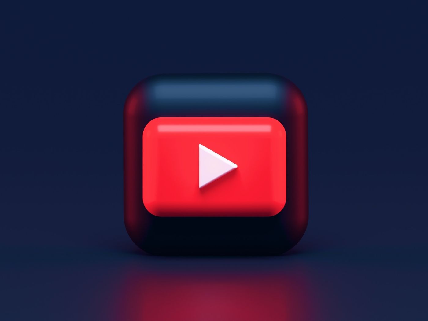 youtube icon, red play button, indoors