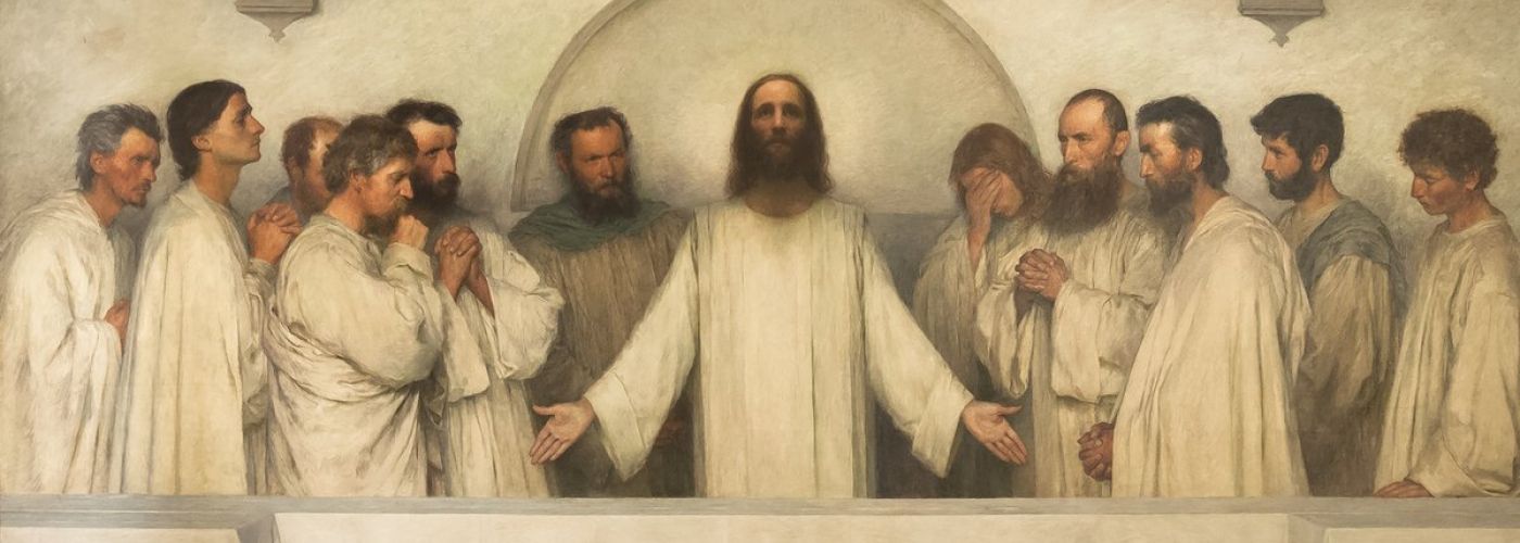 La Prière Sacerdotale (The high priestly Prayer) 1900-1 by Eugène Burnand