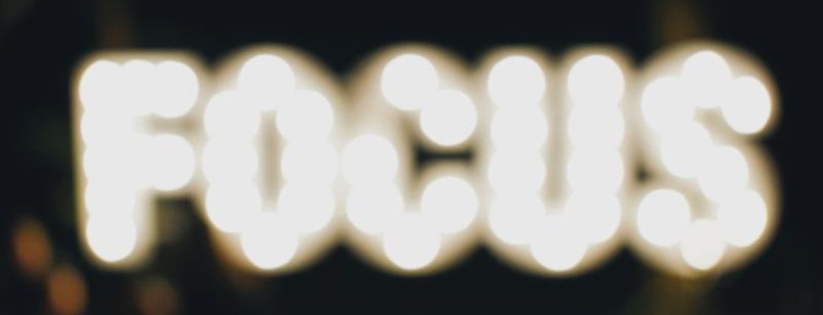 Blurry focus sign