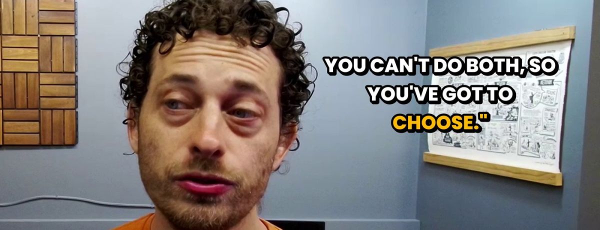 jason montoya, you can't do both, so you've got to choose