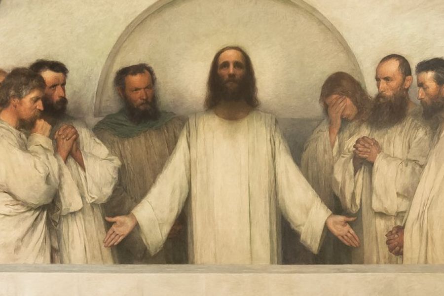 La Prière Sacerdotale (The high priestly Prayer) 1900-1 by Eugène Burnand