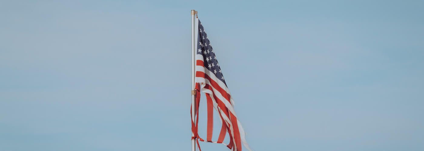 Damaged American Flag