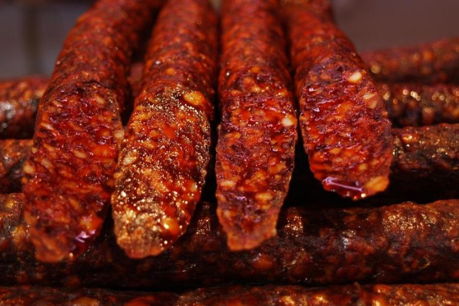 sausage stacked
