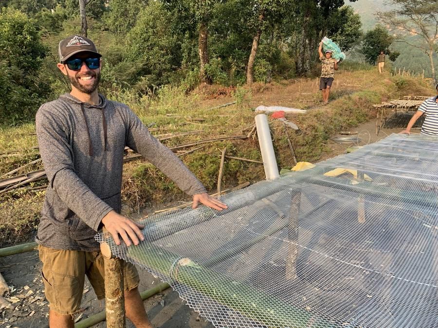 dan maurer, smiling, outdoors, helpingin Nepal