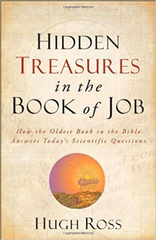 book cover, Hidden Treasures in the Book of Job: How the Oldest Book in the Bible Answers Today's Scientific Questions