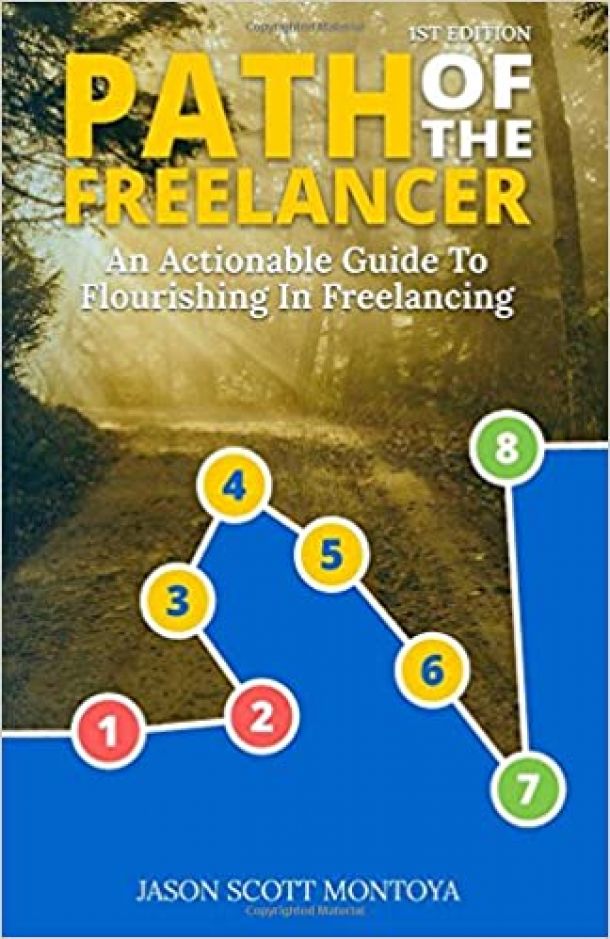 book cover, path of the freelancer